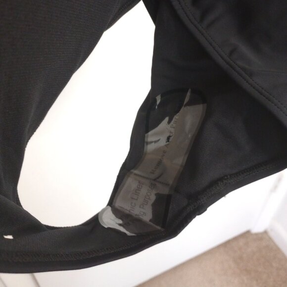 Nicole Miller Black One-Piece Racerback Swimsuit - Picture 7 of 10